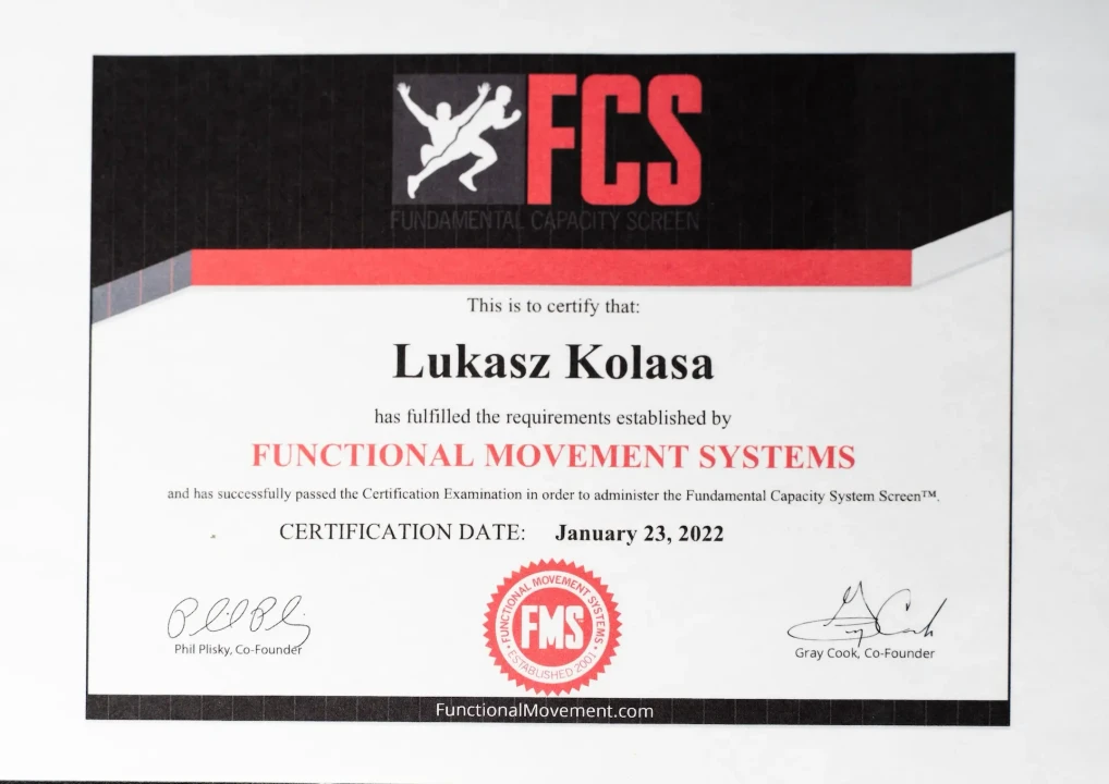 Functional Capacity Screen